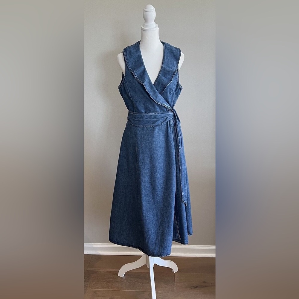 Jones New York Denim Wrap Dress